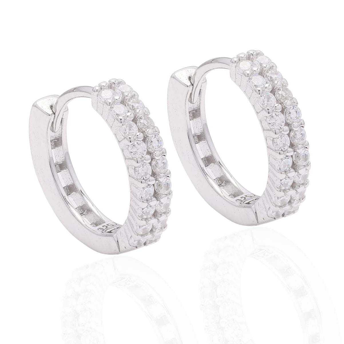 Radiant Sparkle Hoop Earrings