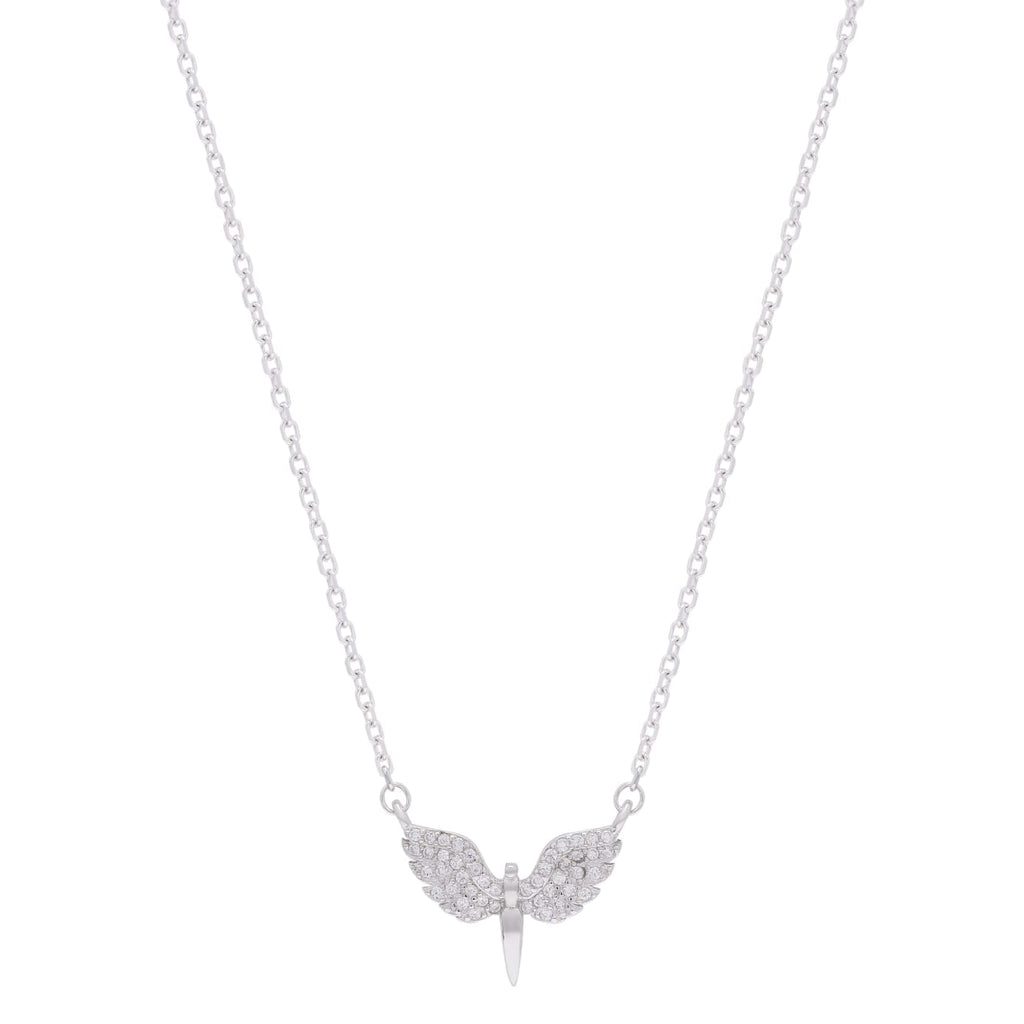 Celestial Wings Silver Necklac