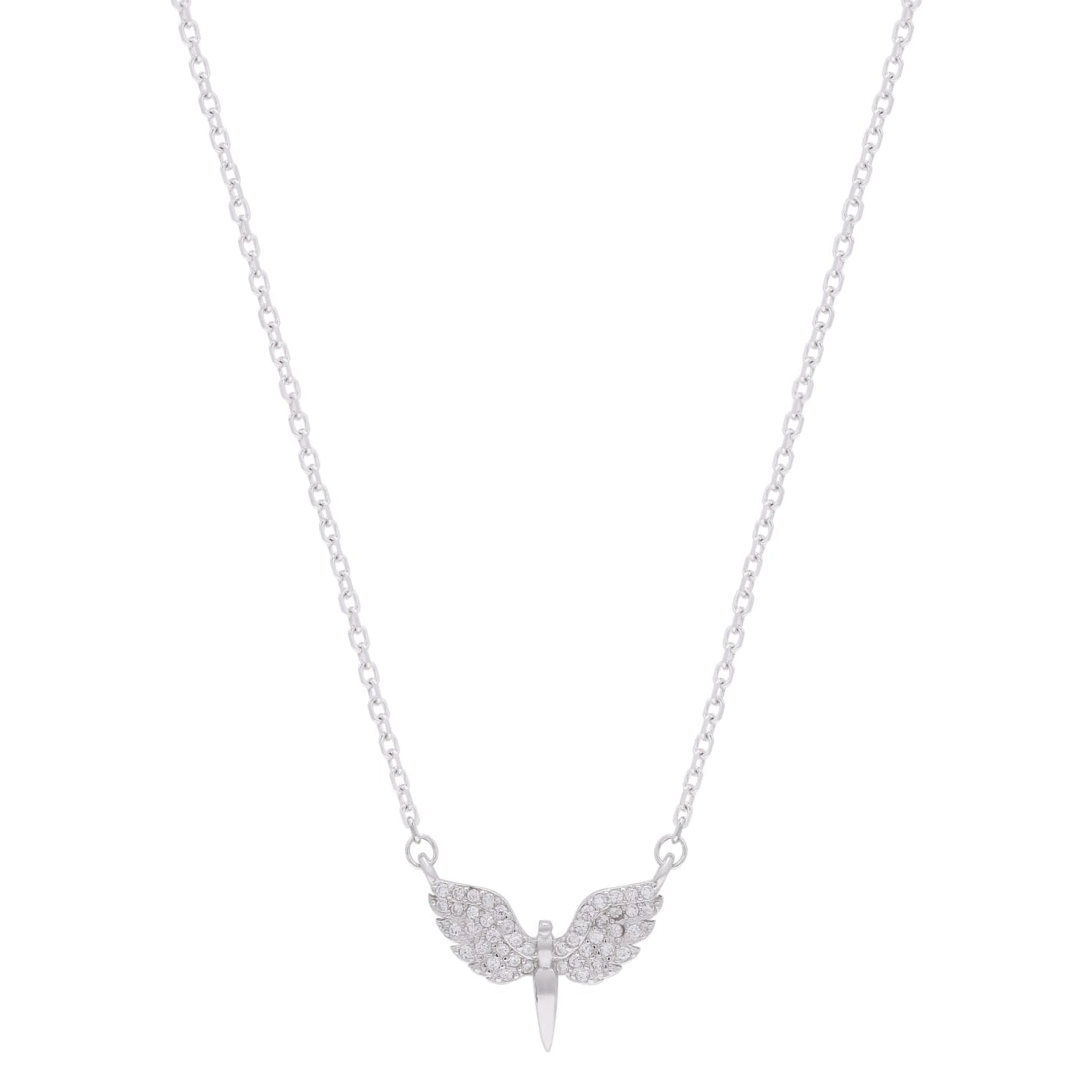 Celestial Wings Silver Necklac
